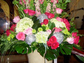 Hydrangea & Pink Roses