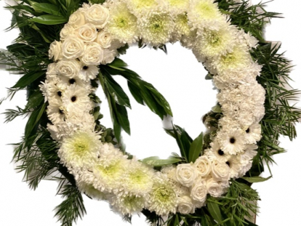 Funeral Wreath White